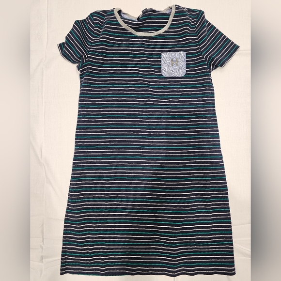 Tommy Hilfiger Dresses & Skirts - Tommy Hilfiger Preppy t shirt dress, soft. Navy & Green sz LG